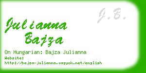 julianna bajza business card